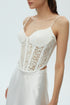 ATHENS LACE CORSET CROP TOP